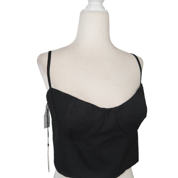 Aritzia Babaton Meta Camisole Black Large NWT - Picture 2 of 9